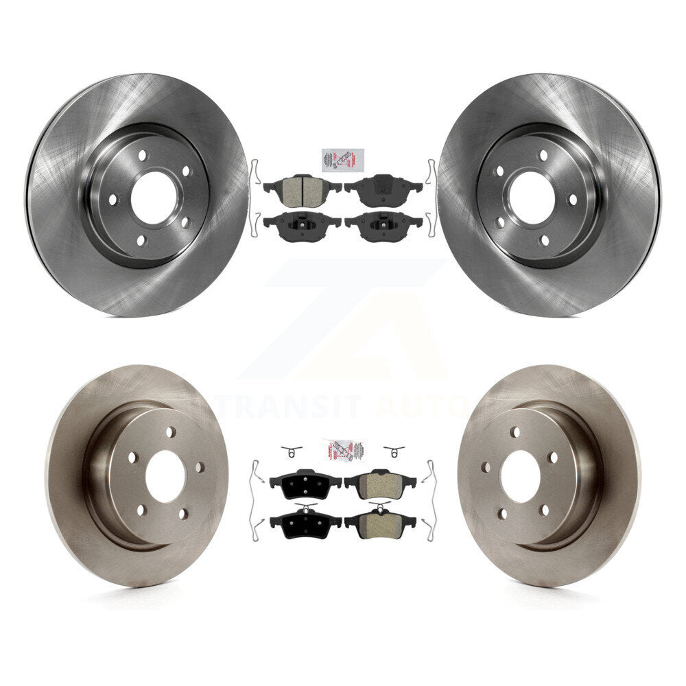 Kit de plaquettes semi-métalliques avant et arrière et disques de frein pour Ford Escape C-Max