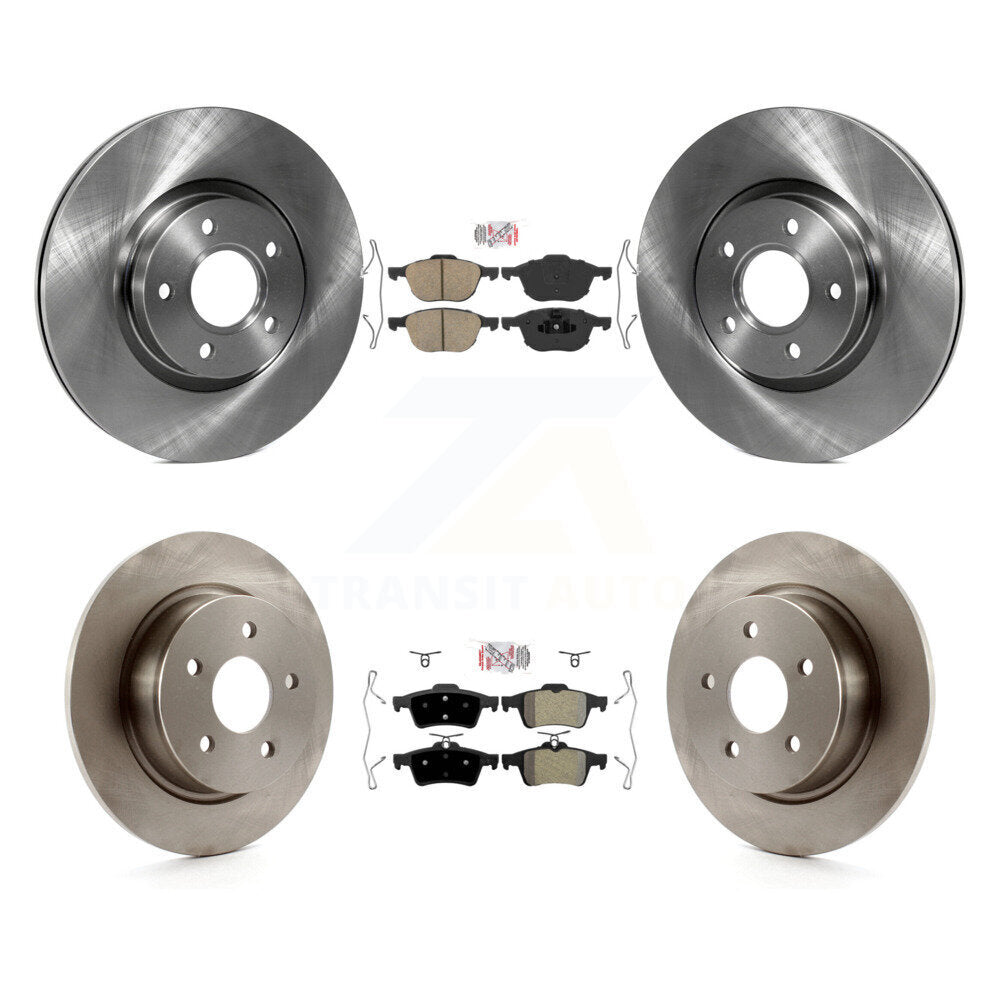 Kit de Rotors de frein à disque à plaquettes semi-métalliques avant et arrière en céramique pour Ford Escape c-ma