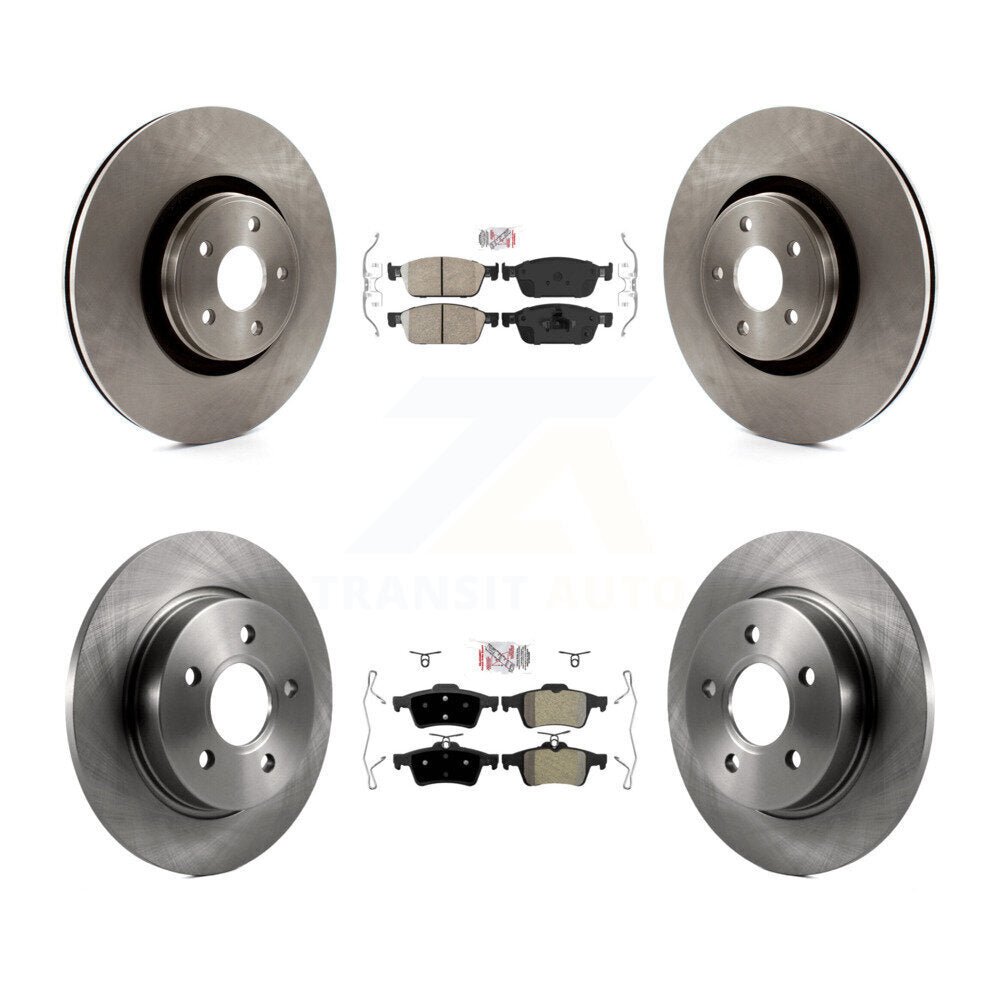 Kit de rotor de frein à plaquettes semi-métalliques avant et arrière en céramique, pour Ford Focus S 2013 – 2018