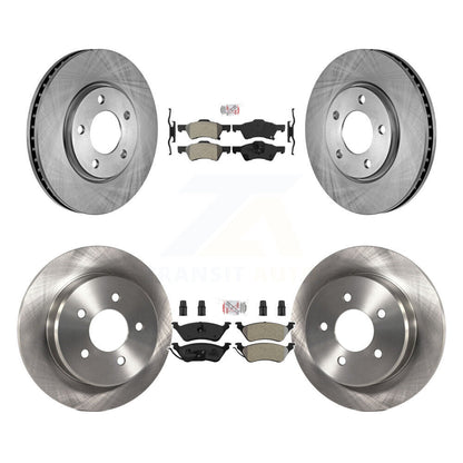 Kit de rotors de frein à plaquettes semi-métalliques avant et arrière, pour Dodge Grand Caravan Chrysler