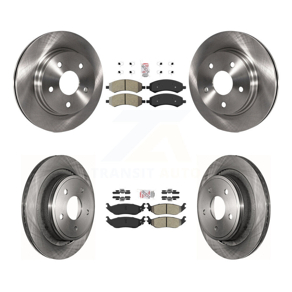 Kit de Rotor de frein à plaquettes semi-métalliques avant et arrière, pour Ram 1500 Classic Dodge Chrysler