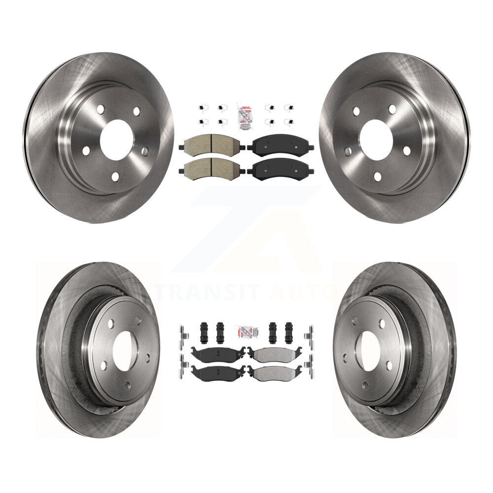 Kit de Rotor de frein à plaquettes semi-métalliques avant et arrière, pour Ram 1500 Classic Dodge Chrysler
