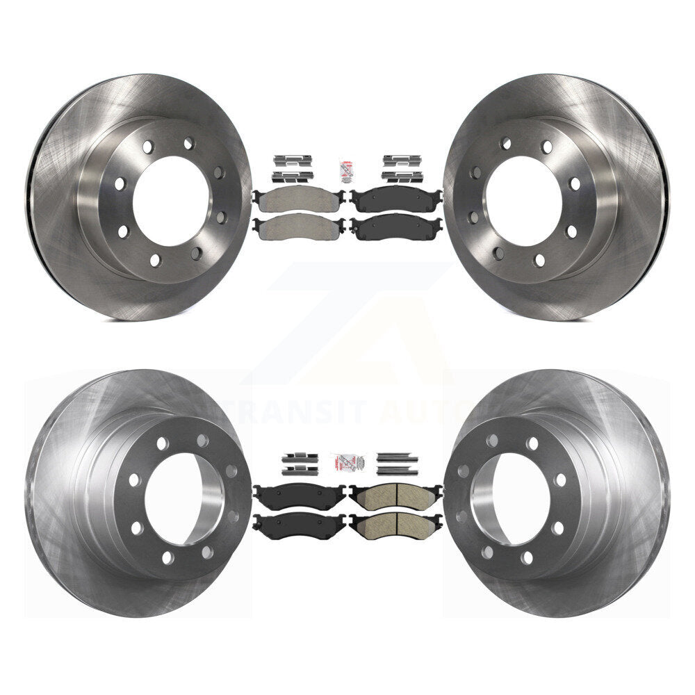 Kit de plaquettes semi-métalliques avant et arrière et Rotor de frein à disque, pour Dodge Ram 1500 3500 250