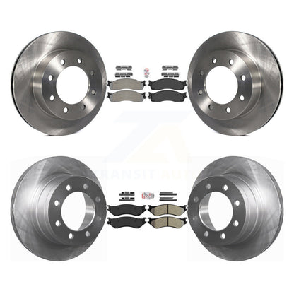 Kit de plaquettes semi-métalliques avant et arrière et Rotor de frein à disque, pour Dodge Ram 1500 3500 250