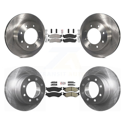 Kit de plaquettes semi-métalliques avant et arrière et Rotor de frein à disque, pour Dodge Ram 1500 3500 250