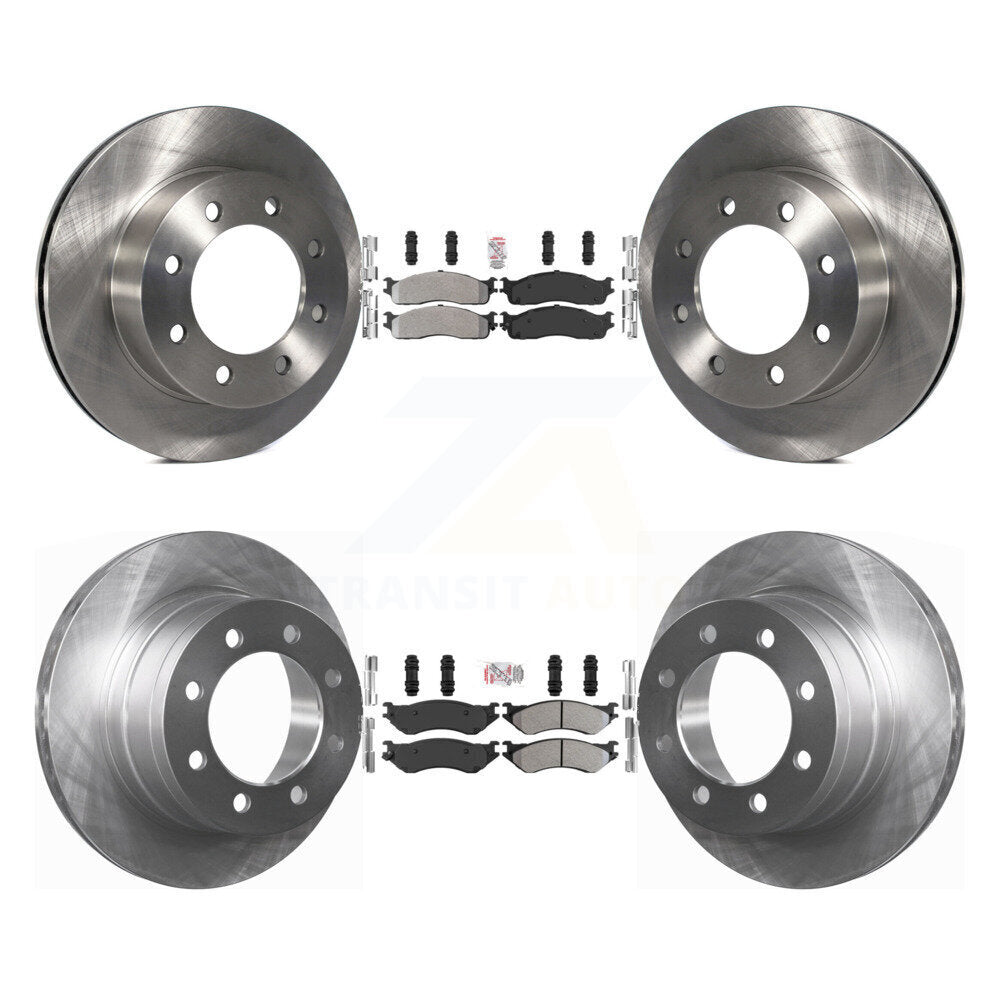 Kit de plaquettes semi-métalliques avant et arrière et Rotor de frein à disque, pour Dodge Ram 1500 3500 250