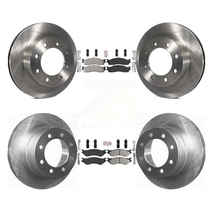 Kit de plaquettes semi-métalliques avant et arrière et Rotor de frein à disque, pour Dodge Ram 1500 3500 250