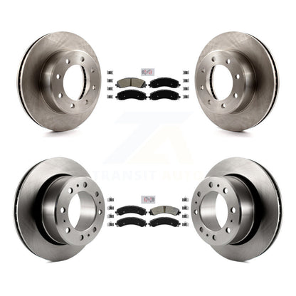 Kit de rotors de frein à plaquettes semi-métalliques avant et arrière pour Ram 3500 avec roues doubles