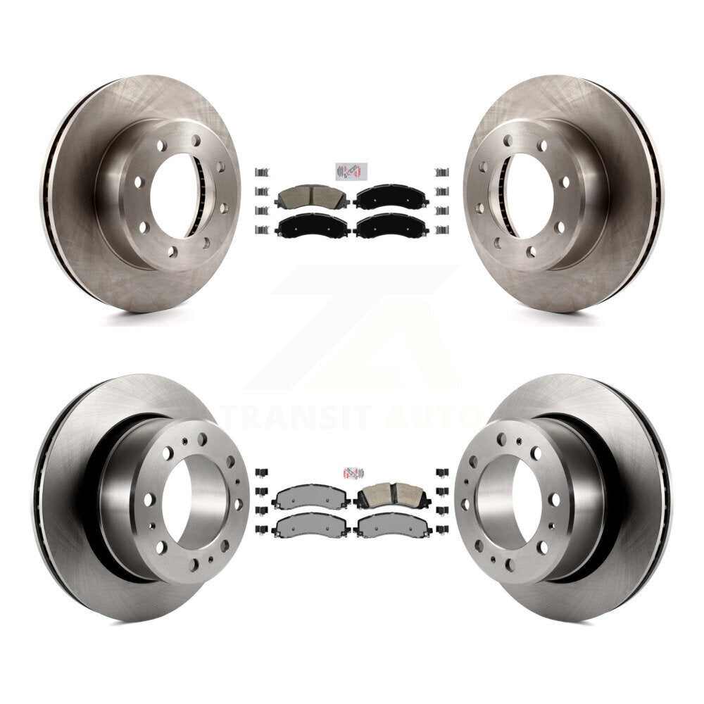 Kit de plaquettes semi-métalliques avant et arrière et disques de frein pour Ram 2500 3500