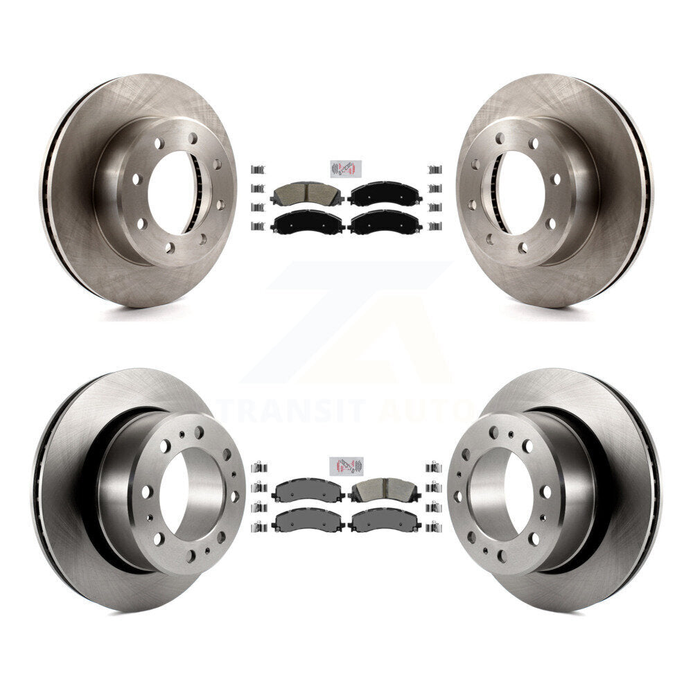 Kit de plaquettes semi-métalliques avant et arrière et disques de frein pour Ram 2500 3500