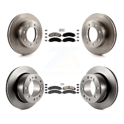 Kit de rotors de frein à plaquettes semi-métalliques avant et arrière pour Ram 3500 avec roues doubles