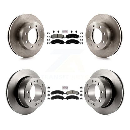 Kit de rotors de frein à plaquettes semi-métalliques avant et arrière pour Ram 3500 avec roues doubles
