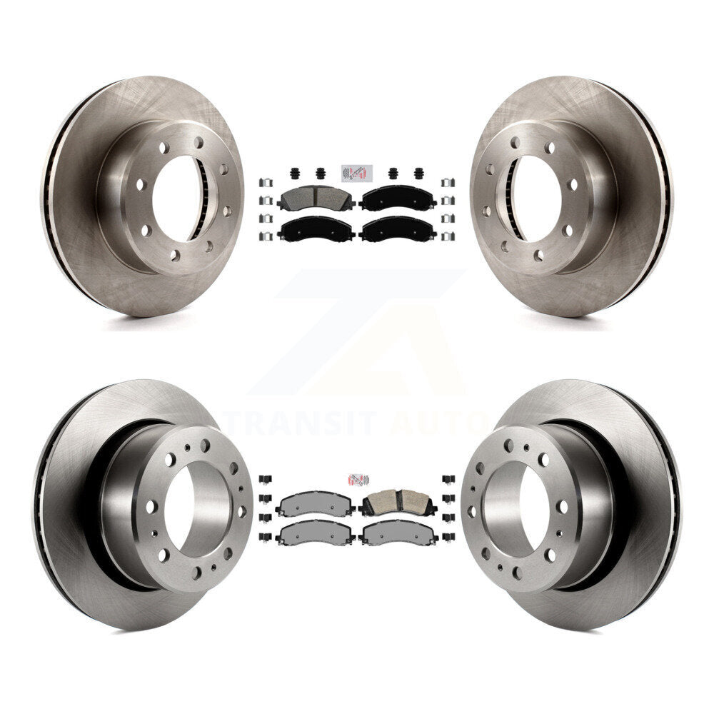 Kit de plaquettes semi-métalliques avant et arrière et disques de frein pour Ram 2500 3500