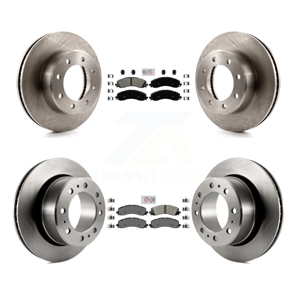 Kit de plaquettes semi-métalliques avant et arrière et disques de frein pour Ram 2500 3500