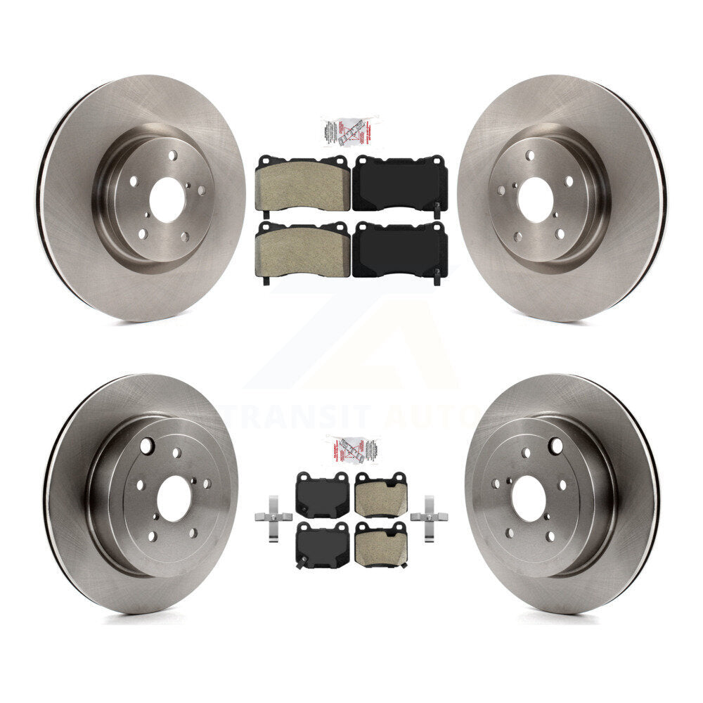 Kit de plaquettes semi-métalliques avant et arrière et Rotor de frein à disque, pour Subaru Impreza WRX ST
