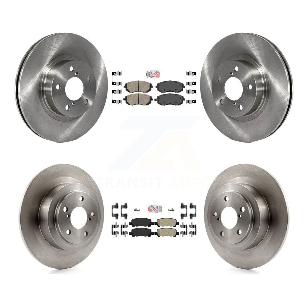 Kit de plaquettes semi-métalliques avant et arrière en céramique et disques de frein pour Subaru Legac