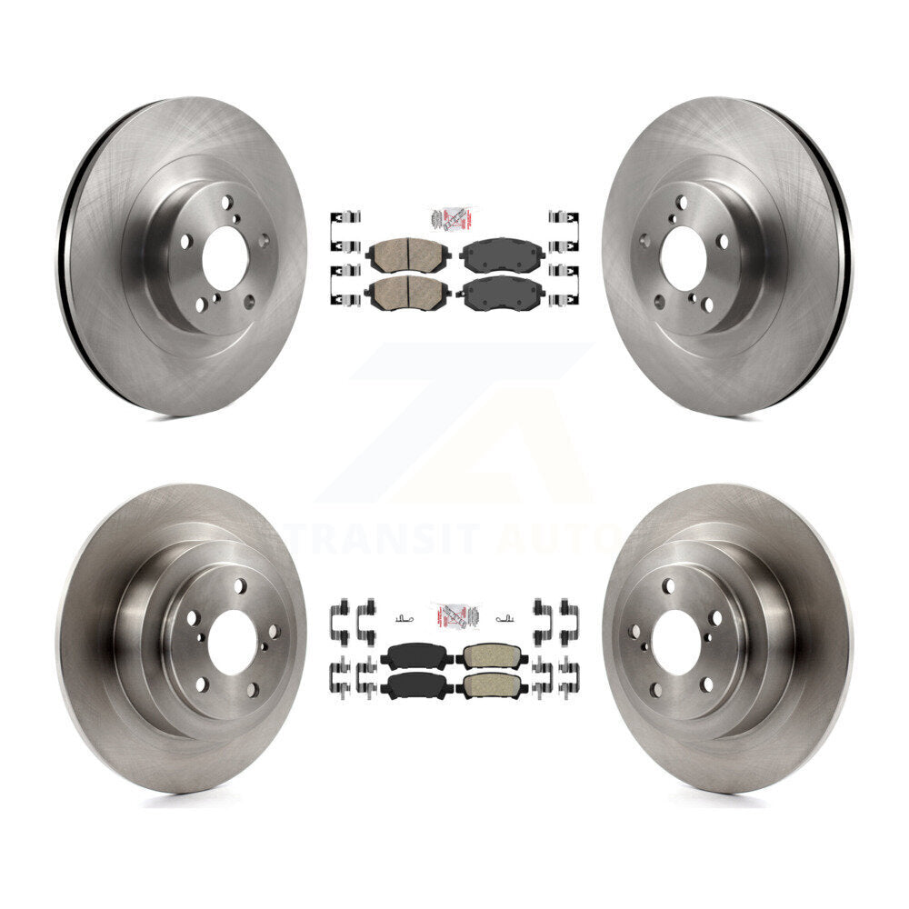 Kit de plaquettes semi-métalliques et de Rotor de frein avant et arrière en céramique, pour Subaru Outback Legac