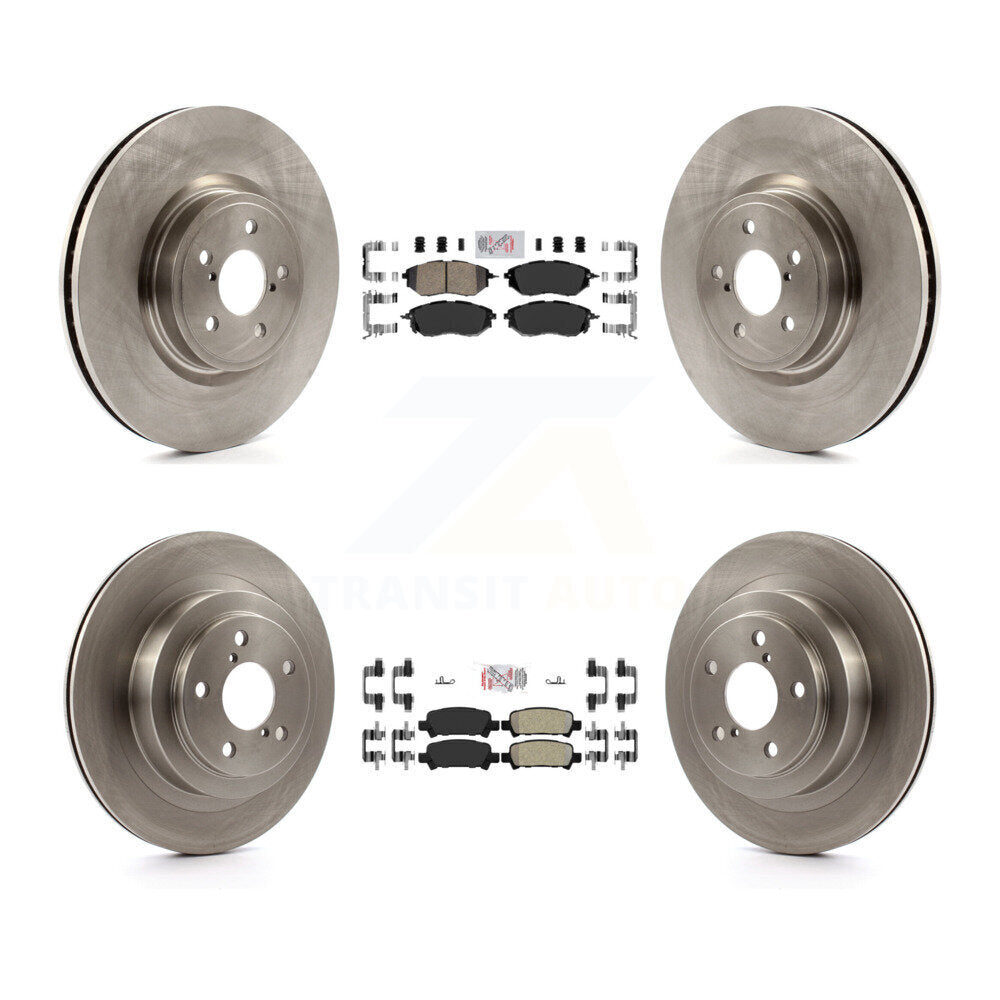 Kit de plaquettes semi-métalliques avant et arrière en céramique et disques de frein pour Subaru Legac