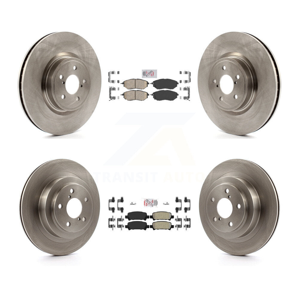 Kit de plaquettes semi-métalliques avant et arrière en céramique et disques de frein pour Subaru Legac