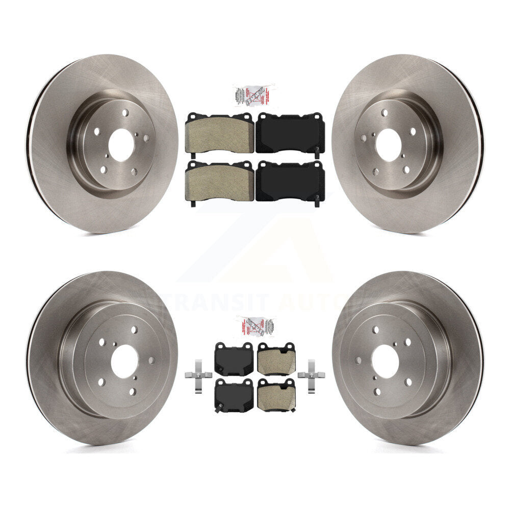 Kit de plaquettes semi-métalliques avant et arrière et disques de frein pour Subaru Impreza