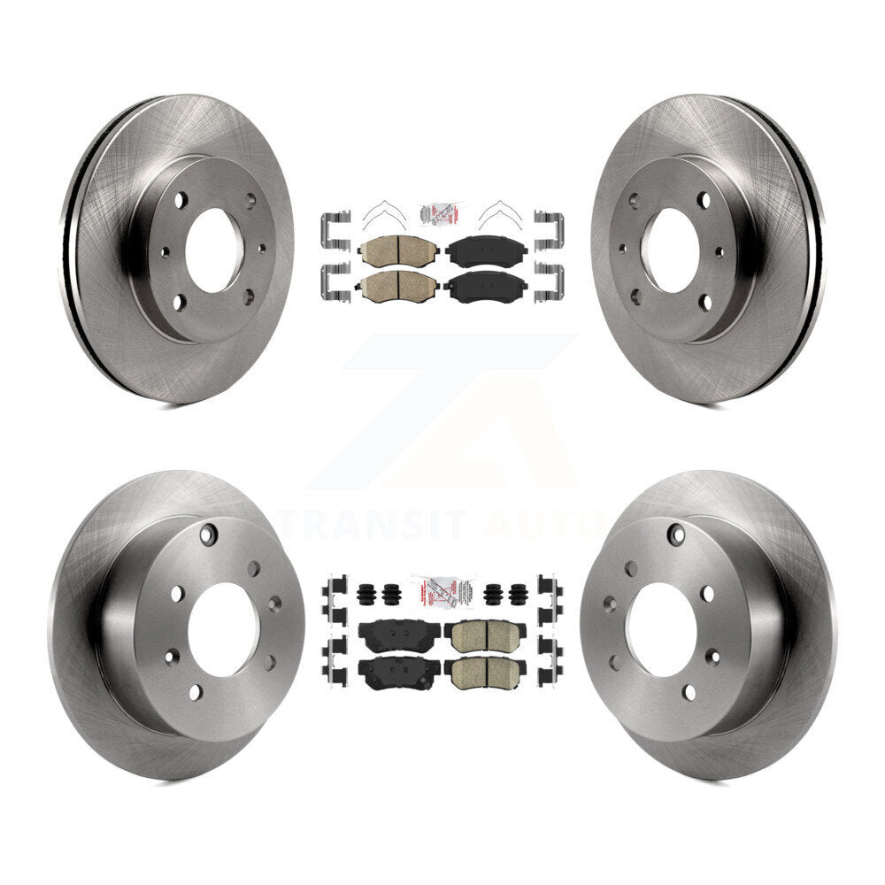 Kit de plaquettes en céramique et de rotors de frein à disque avant et arrière, pour Hyundai Sonata K8A-102277