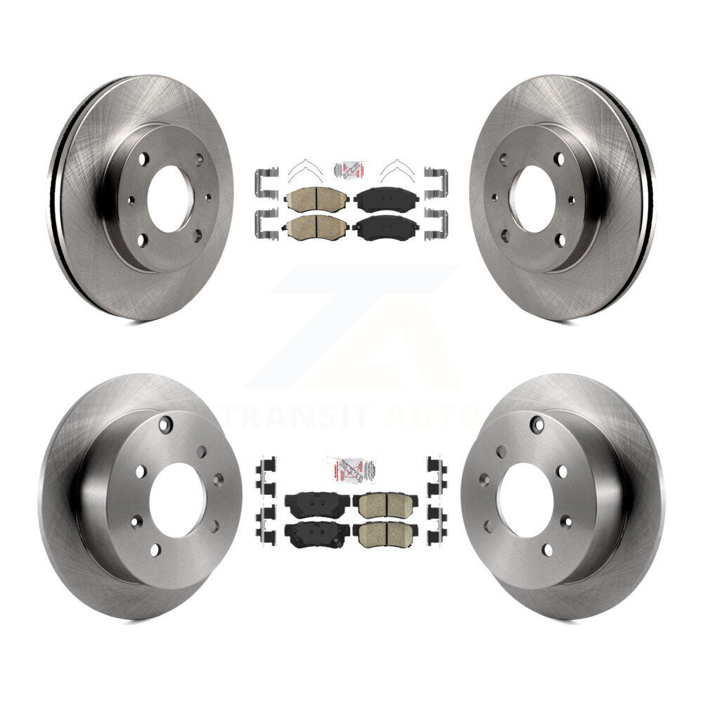 Kit de plaquettes en céramique et de rotors de frein à disque avant et arrière, pour Hyundai Sonata K8A-102278