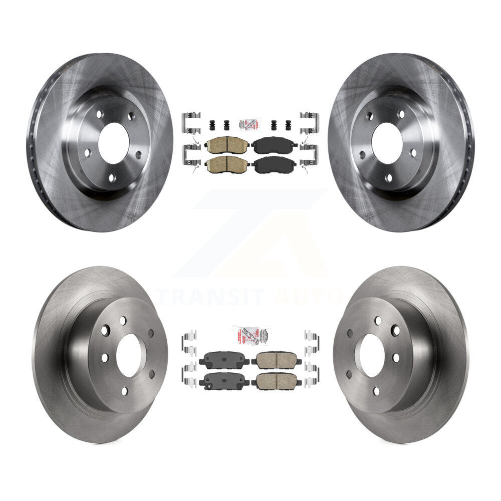 Kit de plaquettes en céramique et de Rotor de frein à disque avant et arrière, pour Nissan Sentra SE-2007 – 2012