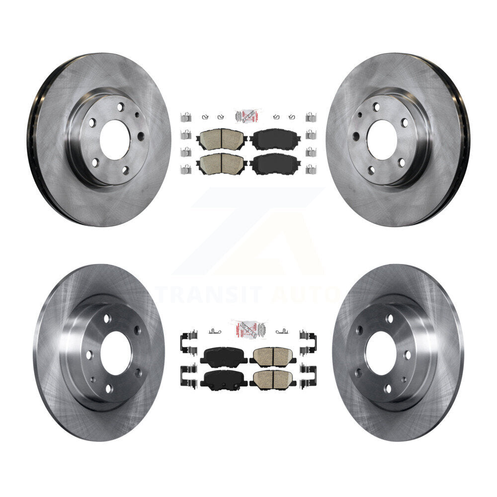 Kit de plaquettes en céramique et de rotors de frein à disque avant et arrière, pour Mazda 6 K8A-102295
