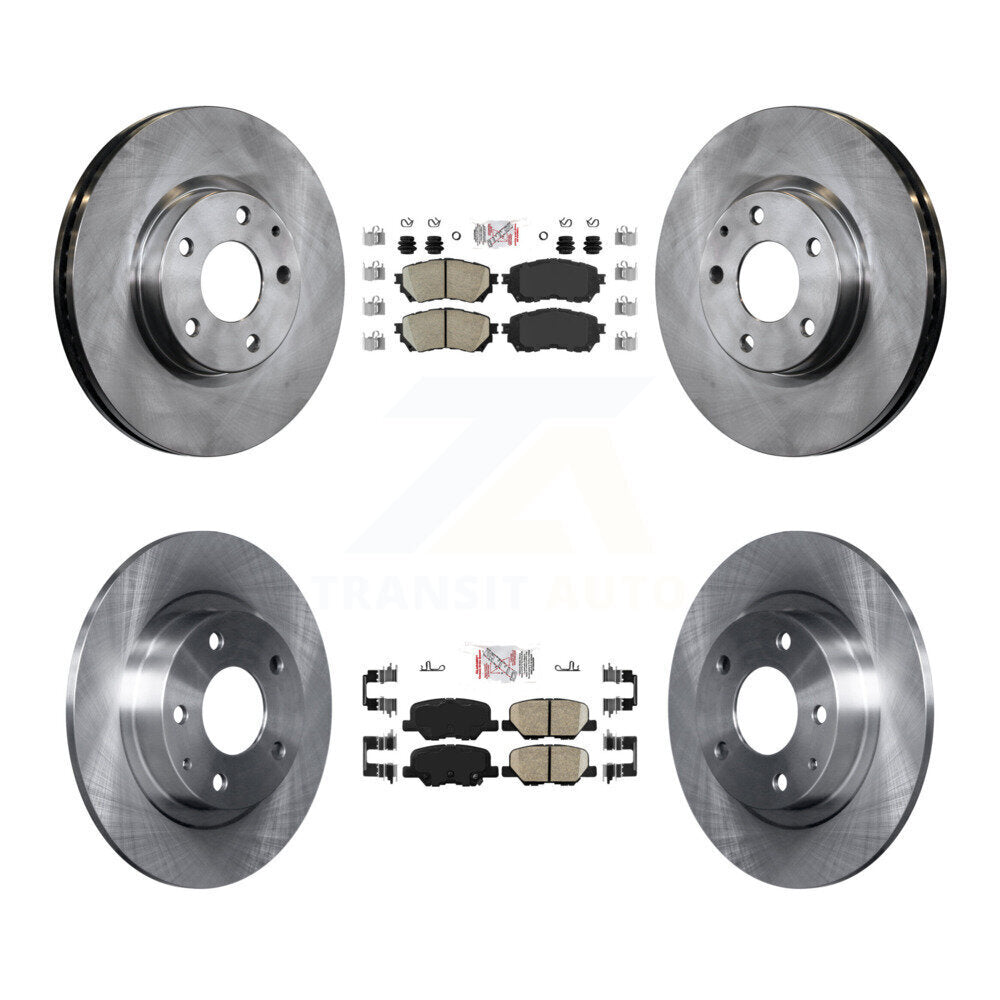 Kit de plaquettes en céramique et de rotors de frein à disque avant et arrière, pour Mazda 6 K8A-102296