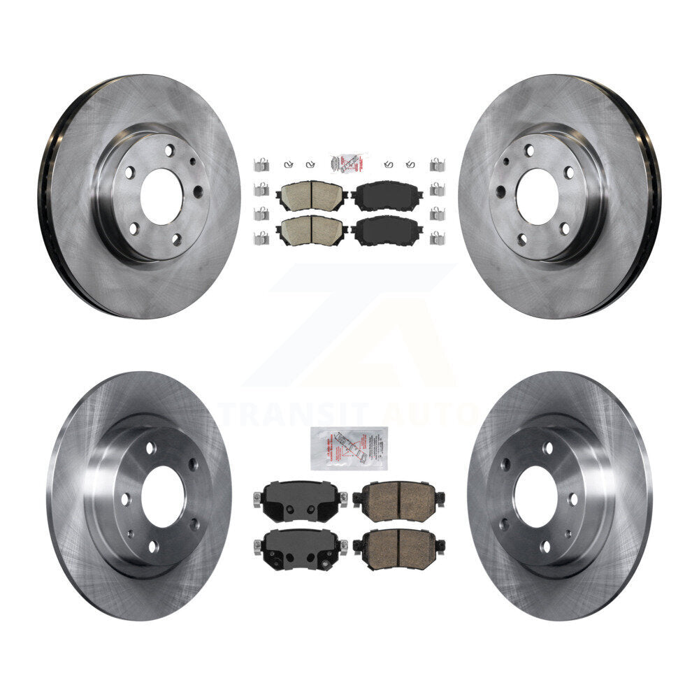 Kit de plaquettes en céramique et de rotors de frein à disque avant et arrière, pour Mazda 6 2016 – 2018