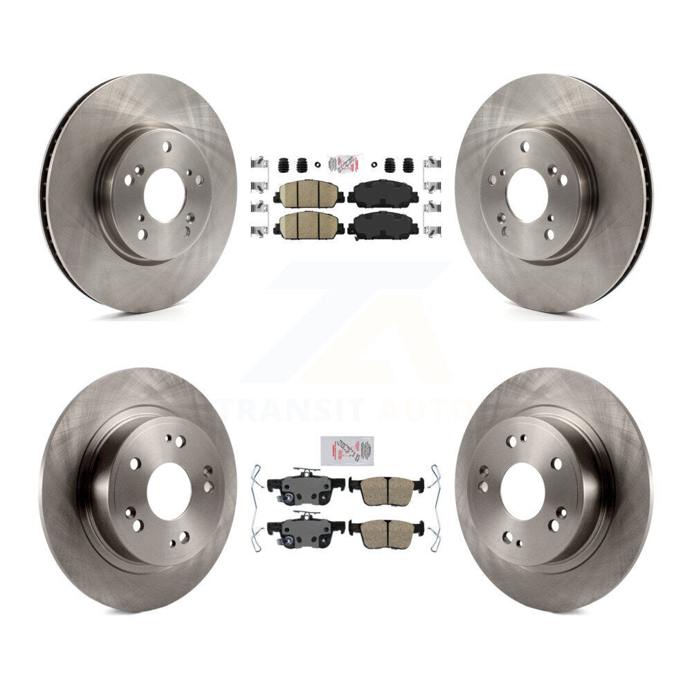 Kit de plaquettes en céramique et de rotors de frein à disque avant et arrière, pour Honda Accord K8A-102305