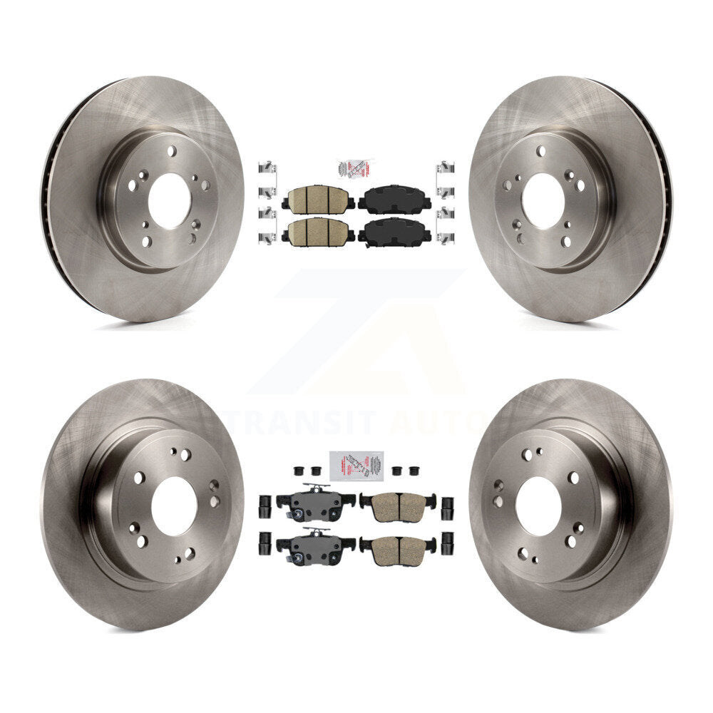 Kit de plaquettes en céramique et de rotors de frein à disque avant et arrière, pour Honda Accord K8A-102308