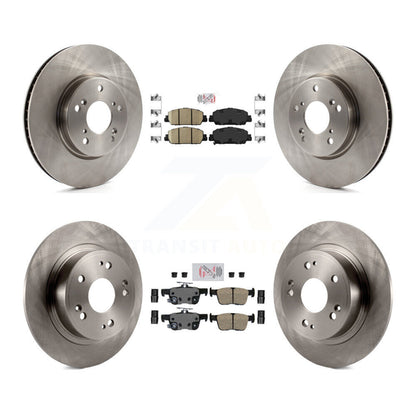 Kit de plaquettes en céramique et de rotors de frein à disque avant et arrière, pour Honda Accord K8A-102308