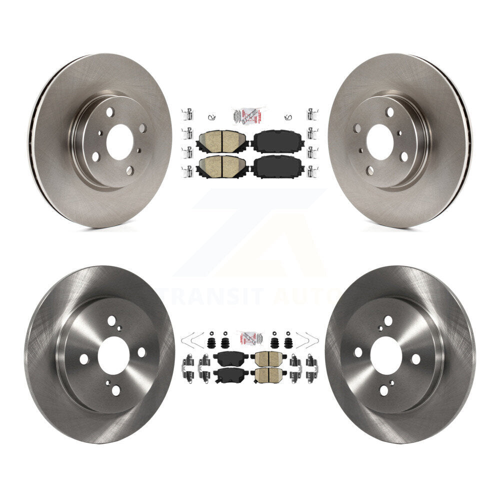 Kit de plaquettes en céramique et de rotors de frein à disque avant et arrière, pour Toyota Yaris K8A-102321