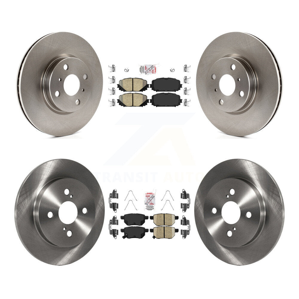 Kit de plaquettes en céramique et de rotors de frein à disque avant et arrière, pour Toyota Yaris K8A-102322