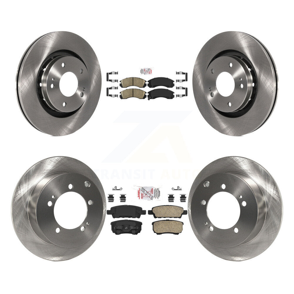 Kit de rotors de frein à disque et plaquettes en céramique avant et arrière, pour Mitsubishi Outlande 2005 – 2006
