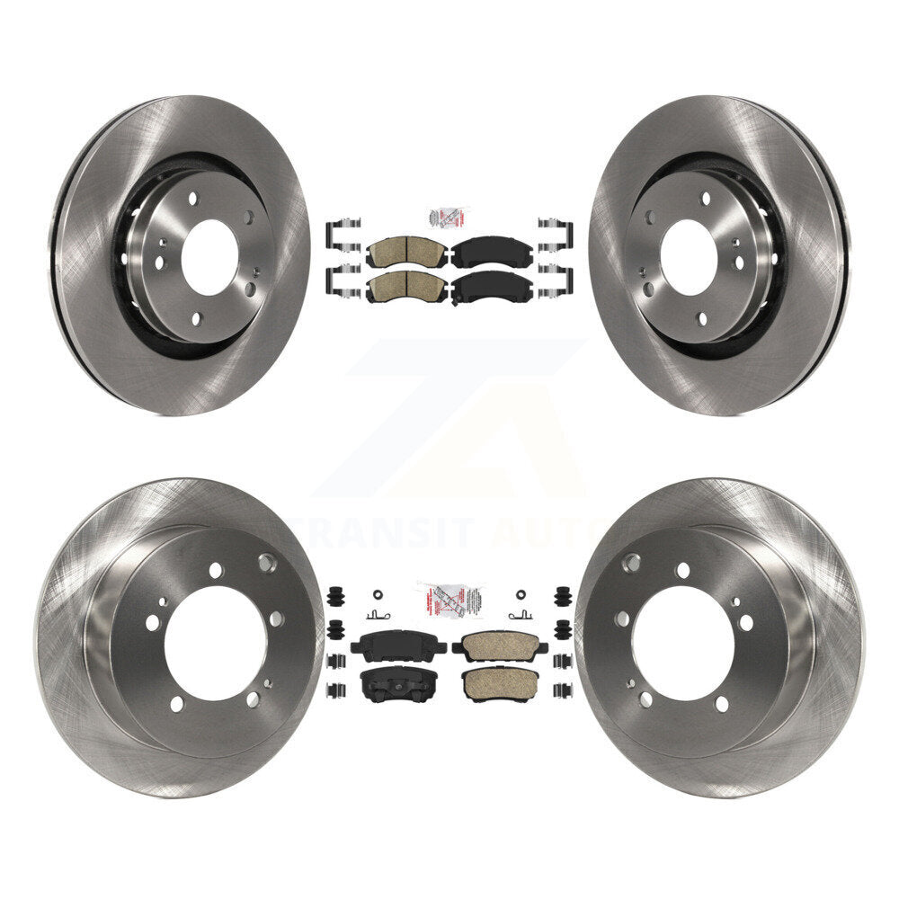 Kit de rotors de frein à disque et plaquettes en céramique avant et arrière, pour Mitsubishi Outlande 2005 – 2006