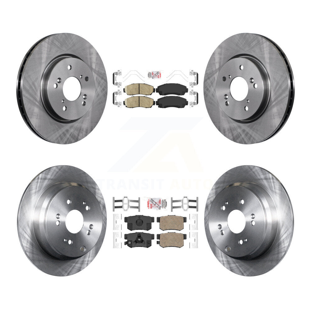 Kit de plaquettes en céramique et de rotors de frein à disque avant et arrière, pour Honda CR-V Acura RDX