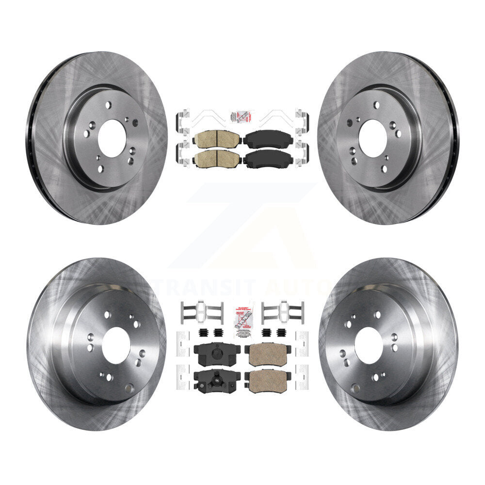 Kit de plaquettes en céramique et de rotors de frein à disque avant et arrière, pour Honda CR-V Acura RDX
