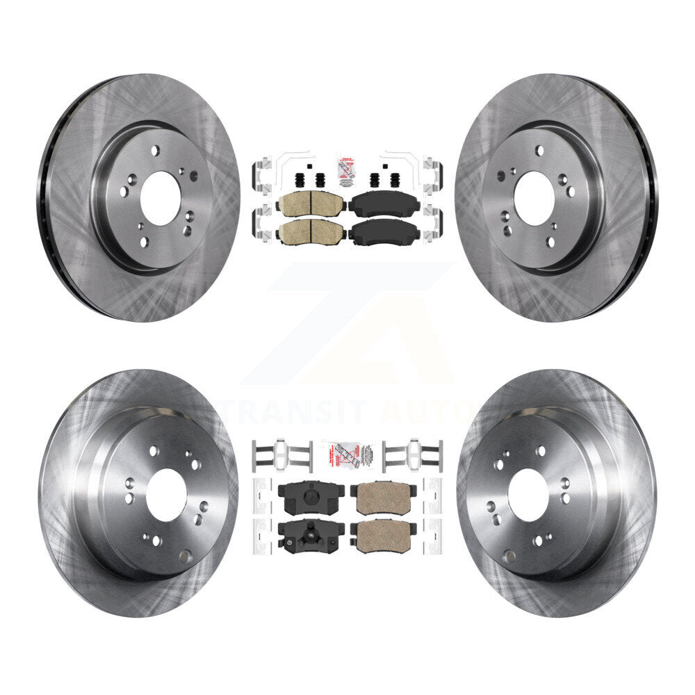 Kit de plaquettes en céramique et de rotors de frein à disque avant et arrière, pour Honda CR-V Acura RDX