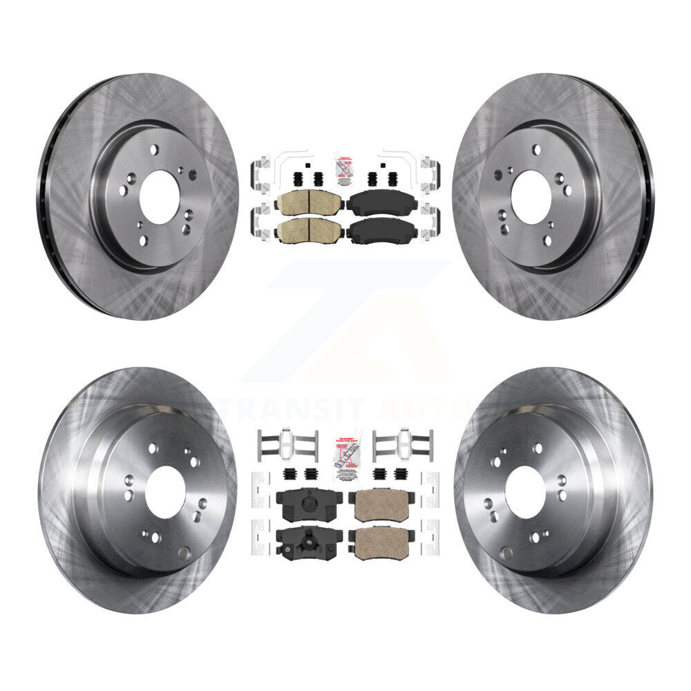 Kit de plaquettes en céramique et de rotors de frein à disque avant et arrière, pour Honda CR-V Acura RDX