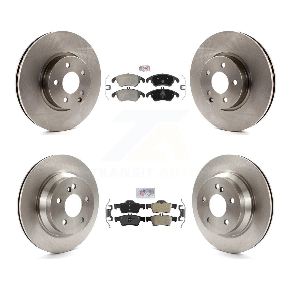 Kit de plaquettes semi-métalliques avant et arrière et disques de frein, pour Mercedes-Benz E350 E40
