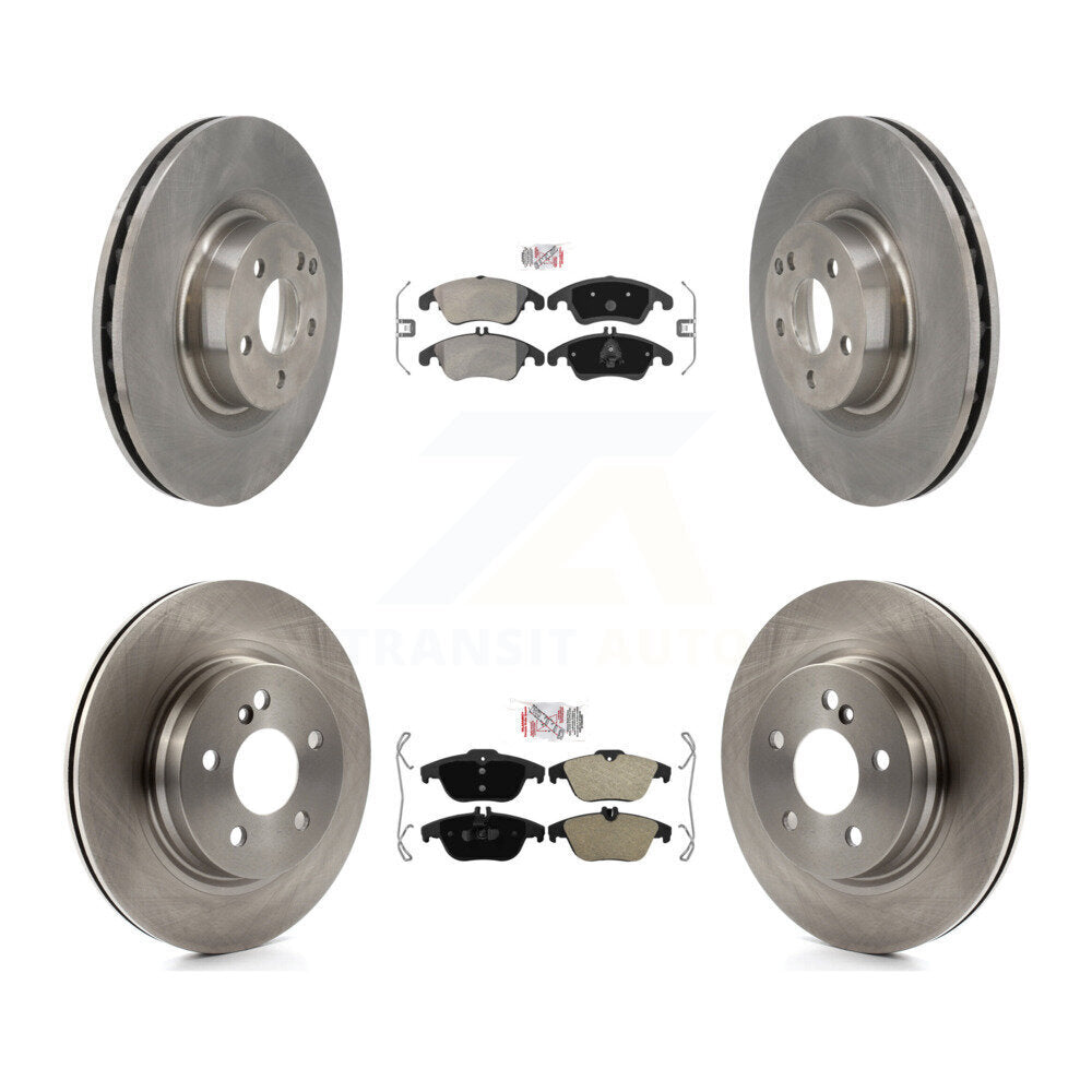 Kit de plaquettes semi-métalliques avant et arrière et disques de frein pour Mercedes-Benz E550