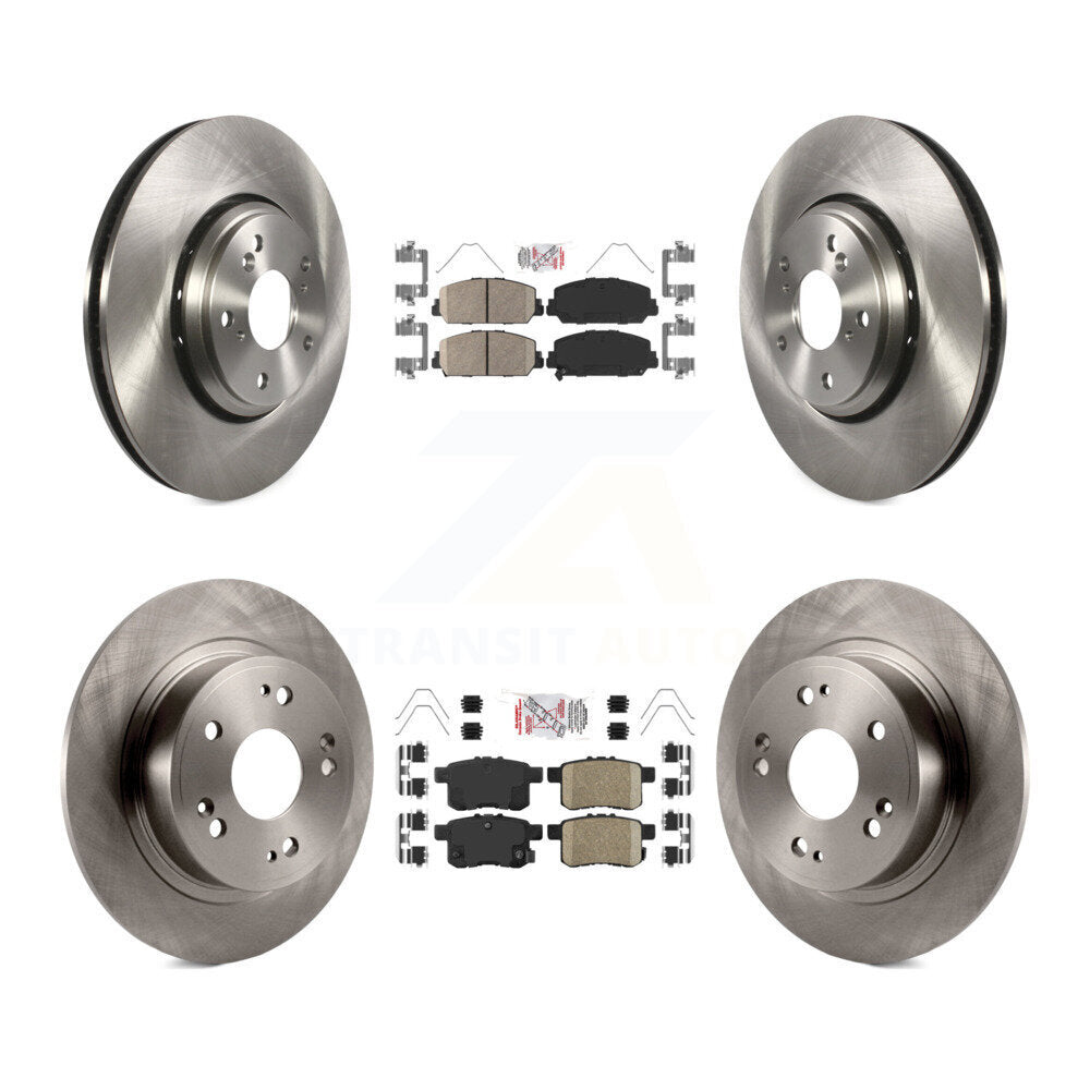 Kit de plaquettes en céramique et de rotors de frein à disque avant et arrière, pour Honda Accord K8A-102369