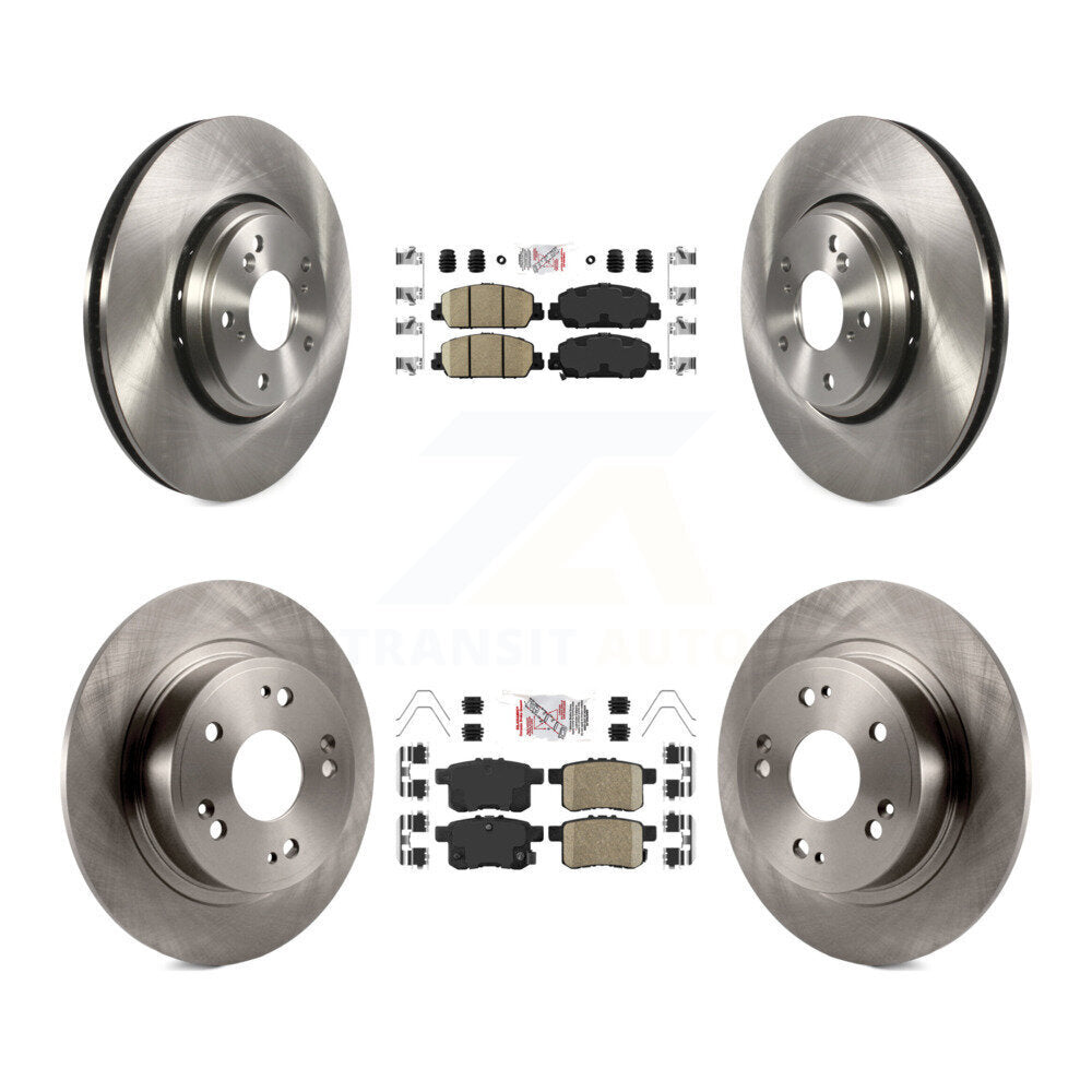 Kit de plaquettes en céramique et de rotors de frein à disque avant et arrière, pour Honda Accord K8A-102373