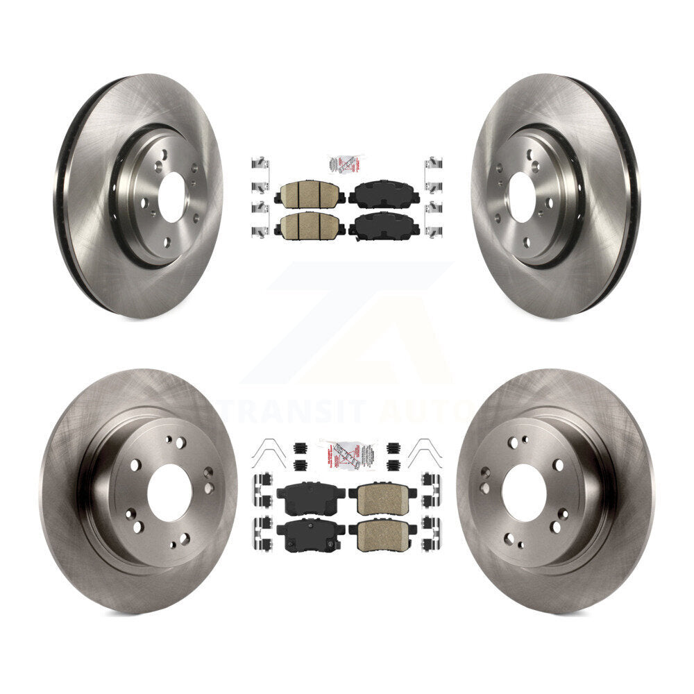 Kit de plaquettes en céramique et de rotors de frein à disque avant et arrière, pour Honda Accord K8A-102375