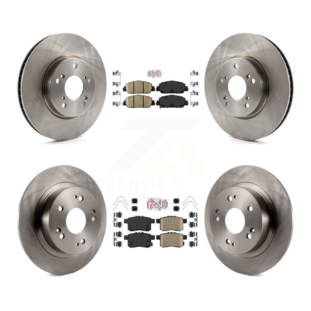 Kit de plaquettes en céramique et de rotors de frein à disque avant et arrière, pour Honda Accord K8A-102379