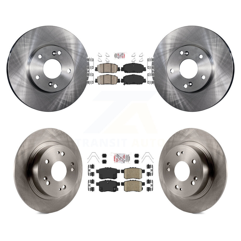 Kit de Rotor de frein à disque avec plaquettes en céramique avant et arrière, pour Honda Accord LX-S 2016 avec 2.4