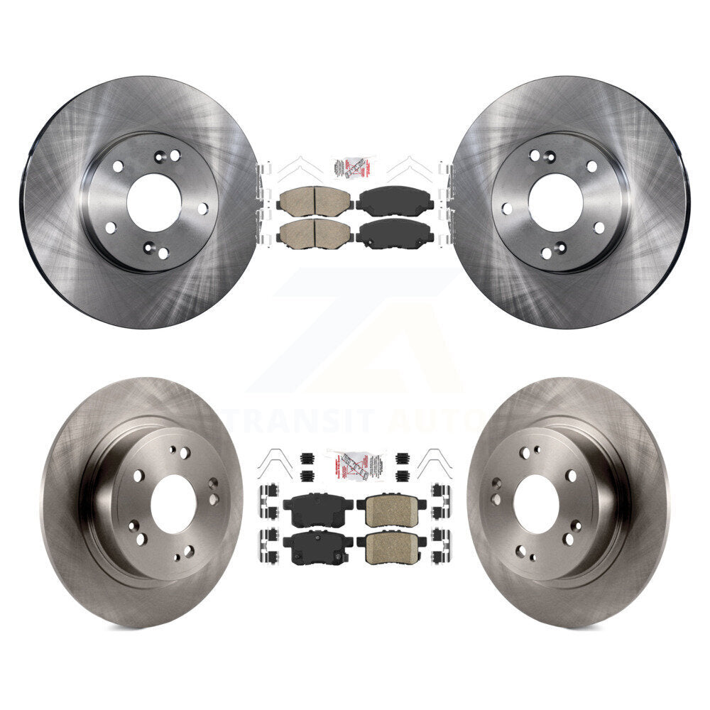 Kit de plaquettes en céramique et de rotors de frein à disque avant et arrière, pour Honda Accord K8A-102383