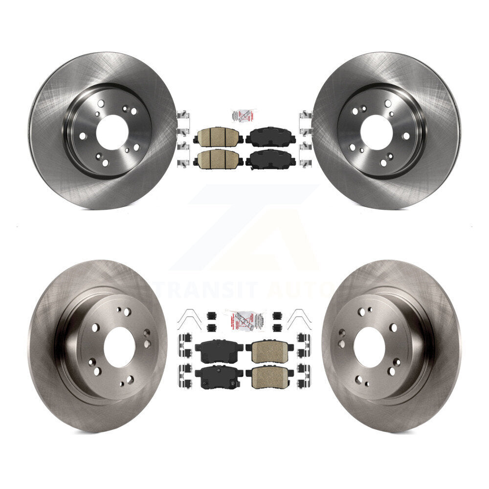 Kit de plaquettes en céramique et de rotors de frein à disque avant et arrière, pour Honda Accord K8A-102387
